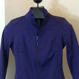 Mondetta Purple Full Zipper Athletic Jacket